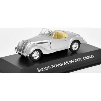 autíčko DeAgostini Škoda Popular Monte Carlo 1:43 - Kaleidoskop slavných vozů časopis s modelem #39 Škoda Popular Monte Carlo 1936 - DeAgostini - kovový model auta