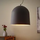 FARO BARCELONA Závěsné svítidlo Crater černá, zlatá 3 x 40 W - Doprava zdarma