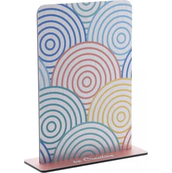 Reklamní Alobor stojánek, obdélník, stříbrná