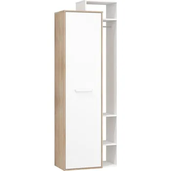Šatní skříň Skříň DORINDA 1D pravá, dub sonoma/bílá, 5 let záruka + vyzvednutí ZDARMA