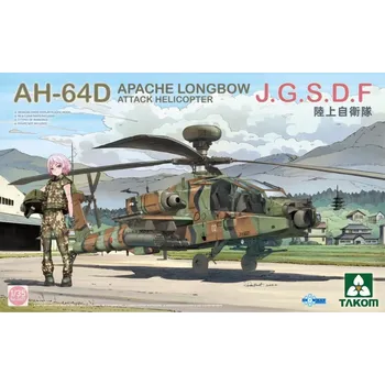 Plastikový model Takom 1/35 AH-64D Apache Longbow J.G.S.D.F Attack Helicopter