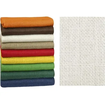 Dárková taška Bellatex Dekorační jutová plachetka Bílá