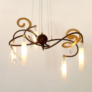 Holländer Závěsné světlo LED Casino, 5zdrojové, dekor zlatý hnědá, bílá, zlatá, čirá 5 x 2 W LED - Doprava zdarma