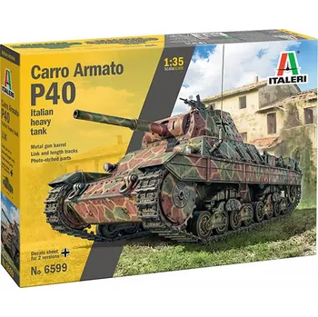 autíčko Tank P40 Carro Armato 1941 1:35 - stavebnice Italeri Carro Armato P 40 1941 Italian Heavy Tank - Model KIT