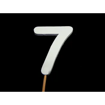 Dortová svíčka Zápich dřevěný, ČÍSLO 7, 1ks