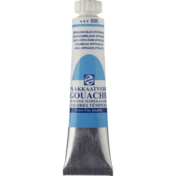 Speciální výtvarná barva TALENS Kvašová barva Gouache Extra Fine - 535 Cerulean Blue (Phthalo) Objem: 20 ml