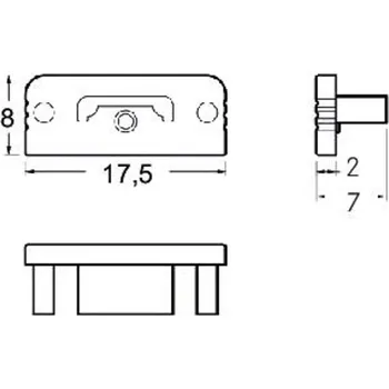 Lampička BRUMBERG Sada koncovek, plochá