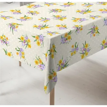 Stolování Forbyt Ubrus s nešpinivou úpravou, Narcis a tečky Ubrusy: 75 x 75 cm