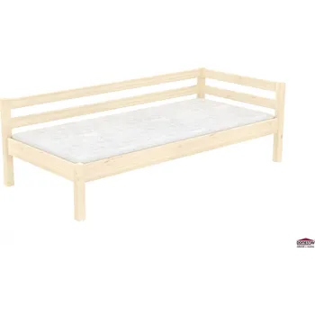 Postel Domestav DOMINO jednolůžko se zábranou a nízkým čelem levým - smrk