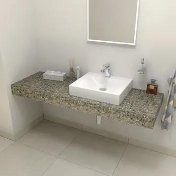 Koupelnový nábytek TAILOR rockstone deska 160x50 cm, provedení límce R