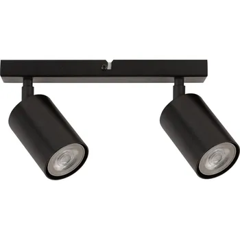 Lampička SIGMA Stropní bodové světlo Zoom, 2 žárovky, černé - Stínidlo na lampu – Ø 6 cm; baldachýn – šířka 5 cm, výška 2,5 cm černý - Doprava zdarma