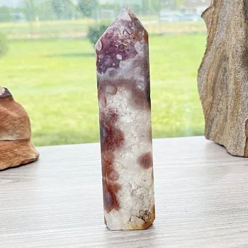 Ametyst růžový špice - obelisk 11 cca 15,9 x 3,7 x 1,8 cm, 229 g