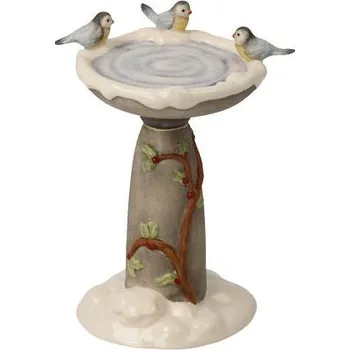 Vánoční dekorace Goebel Figurka Zimní ptačí lázeň