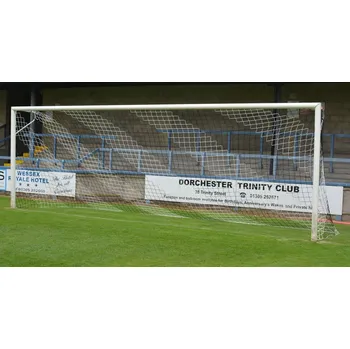 Sportovní branka Fotbalová branková síť 7,5 x 2,5 m x 0,8 x 1,5 m 4 mm černá/bílá (1ks)