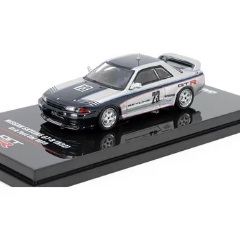autíčko Nissan Skyline GT-R (R32) #23 Gr.A Test Car 1989 1:64 - INNO Models Nissan Skyline GTR No.23 Gr. A Test Car 1989 - kovový model auta