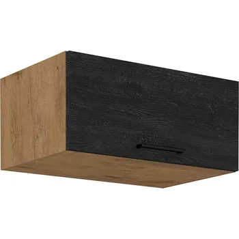 Kuchyňská linka ZEATA, horní skříňka 80 NAGU-36 1F, korpus: dub lancelot, dvířka: dark wood + vyzvednutí ZDARMA