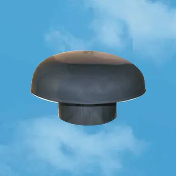 Komín Edil Plast, Refax Odvětrání kanalizace, stoupaček, hlavice, stříška černá CDV125A