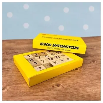Předškolní výuka Klocki edukacyjne - Cyfry, liczby i działania mat.