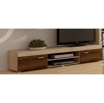 Televizní stolek Televizní stolek SIWANI, dub sonoma sv./dub sonoma tm., 5 let záruka + vyzvednutí ZDARMA