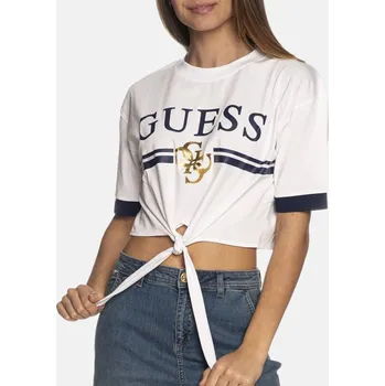 Dámské krátké triko Guess - Velikost M, Barva Bílá 55887 V4GI01