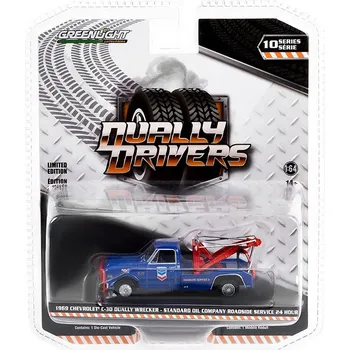 autíčko Chevrolet C-30 Dually Wrecker 1969 Standard Oil Company Roadside Service 24h 1:64 Chevy C30 Dually Wrecker 1969 Standard Oil Company - kovový model auta