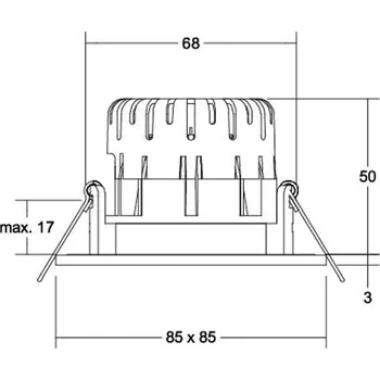 Lampička BRUMBERG BB21 IP65 bodové RC ovladač hranaté černá strukturovaná černá 1 x 7 W LED - Doprava zdarma