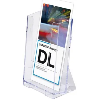 Reklamní Ekonomický SCRITTO® stojánek na letáky tvaru L Formát DL (1/3A4) (P13A4P)