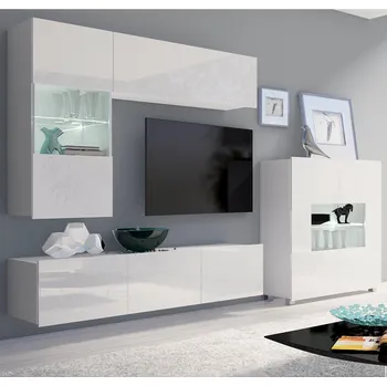 Obývací stěna Obývací stěna CALABRINI b | 250 cm | 4 díly F | bílá lesk