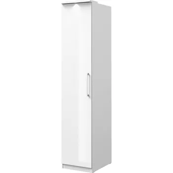Šatní skříň ARISTATA skříň jednodvéřová L/P, bílá + vyzvednutí ZDARMA