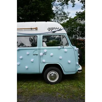 Růžičky textilní nalepovací 6ks