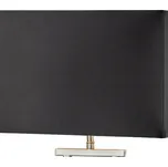 Searchlight Stolní lampa Club, stříbrná/černá, výška 48,5 cm, textil, E14 černá, stříbrná satinovaná 1 x 40 W - Doprava zdarma