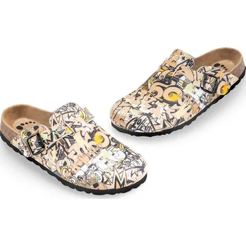 Dámské pantofle FORcare - Dámské pantofle, 102040 potisk - graffiti Velikost: 41