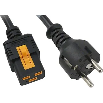 Napájecí kabel SCHURTER Kabel 3x1,5mm2 CEE 7/7 (E/F) vidlice,IEC C19 zásuvka PVC 2m