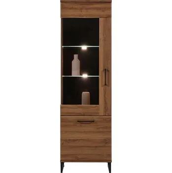 police SVENJA vitrína levá s LED, dub april + vyzvednutí ZDARMA