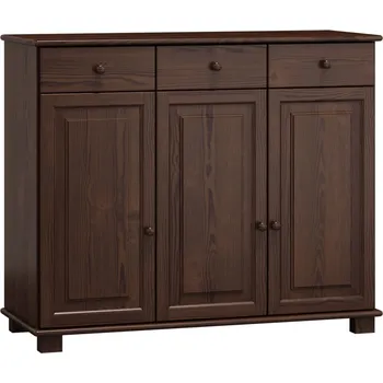 Komoda Komoda NEFTYS 41, hloubka 47 cm, masiv borovice, moření: ořech + vyzvednutí ZDARMA