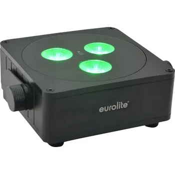 Lampička Steinigke Showtechnic Ploché světlo EUROLITE na baterie 3 LED Spot 24W IP65 černá 3 x 8 W LED - Doprava zdarma