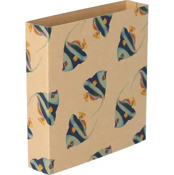 Jednorázové nádobí Reklamní CreaSleeve Kraft 186 papírový kraftový rukáv na zakázku, přírodní