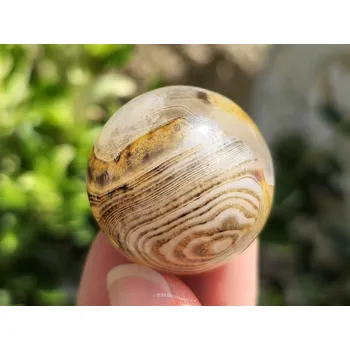 Přírodní kámen Sardonyx achát mini koule (Ø 32mm) 43g