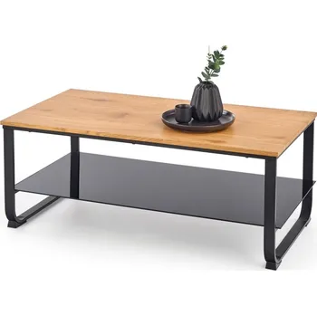 Konferenční stolek Konferenční stolek GWARZO, dub zlatý/černá + vyzvednutí ZDARMA