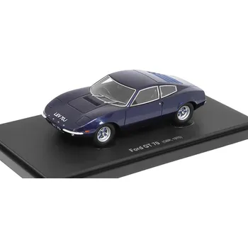 autíčko Ford GT 70 GBR 1970 modrý 1:43 - AUTOCULT Ford GT70 GBR 1970 - kovový model auta