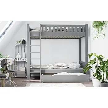 Postel Patrová postel Karol šedá + rošty ZDARMA