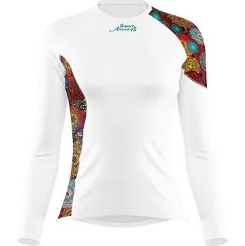 Dámské funkční triko dlouhý rukáv MANDALA bílá Bamboo Ultra