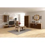 Obývací stěna SIWANI, dub sonoma/dub sonoma tmavý, 5 let záruka + vyzvednutí ZDARMA