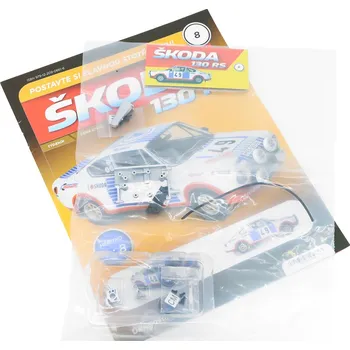 autíčko DeAgostini Škoda 130 RS 1:8 - časopis #8 se stavebnicí Škoda 130 RS 1:8 - časopis #8 se stavebnicí