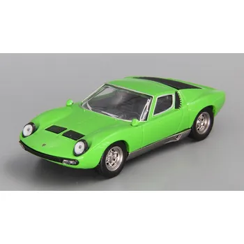 autíčko Lamborghini Miura P400SV 1:43 - Superauta DeAgostini časopis s modelem #26 Lamborghini Miura P400 SV - kovový model auta z časopisu Superkary - Superauta