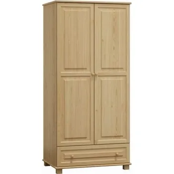 Šatní skříň Skříň šatní 2D BHAGIRA 1, šíře 90 cm, masiv borovice + vyzvednutí ZDARMA