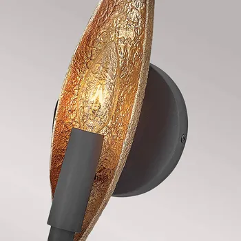 Lampička Quintiesse Nástěnné svítidlo Willow, černo-zlaté, 1 světlo černá, zlatá 1 x 40 W - Doprava zdarma