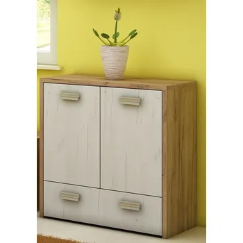 Komoda Komoda NELLORE, craft zlatý/craft bílý, 5 let záruka + vyzvednutí ZDARMA