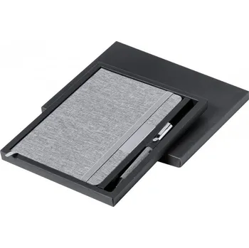 Zápisník Reklamní Spinosa sada s blokem, šedá