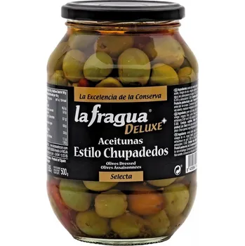 Sacesa Nakládané olivy s peckou ve stylu Chupadedos 850 g sklo